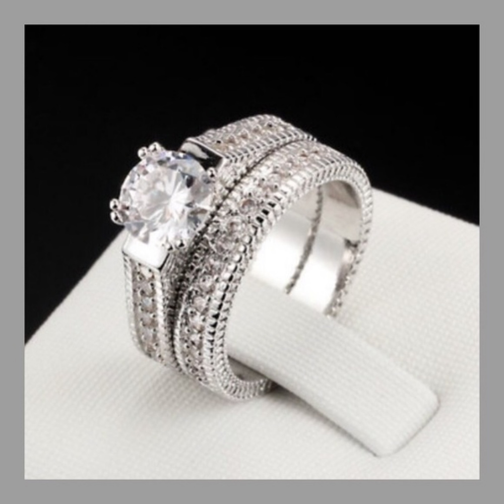CZ ring set. Rated AAA for quality. Size 8